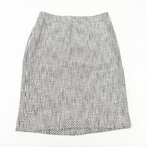 J. Crew No. 2 Pencil Woven Patterned Cotton/Linen Blend Pencil Skirt Size 2